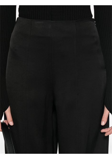 pantaloni talia donna neri in viscosa LOULOU DE SAISON | TALIABLACK